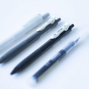 Set van 4 pennen zwart