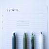 Set de 4 stylos vert