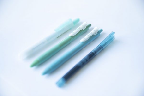 Set de 4 stylos menthe