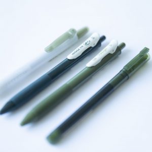 Set van 4 pennen groen