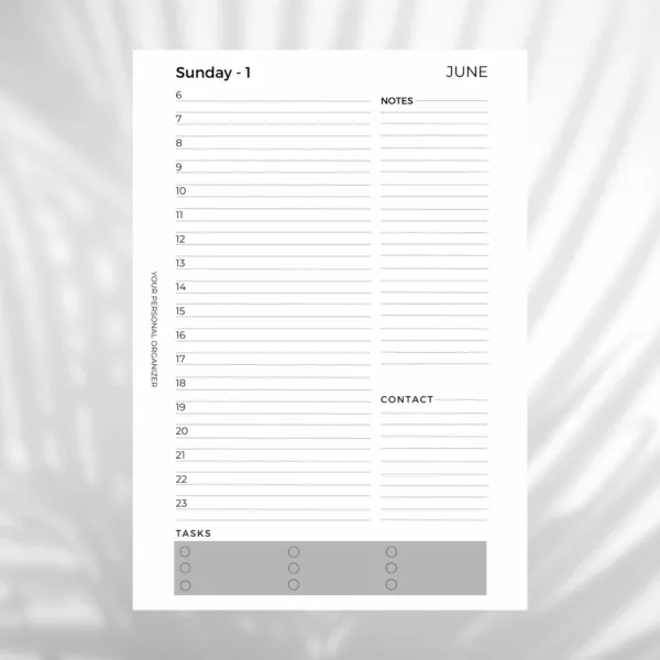 Calendrier des jours de bases - juin/mai