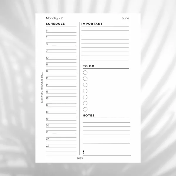 Dag agenda vulling Boss edition