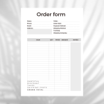 Order formulier