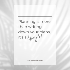 Dashboard en vélin ‘planning is more'