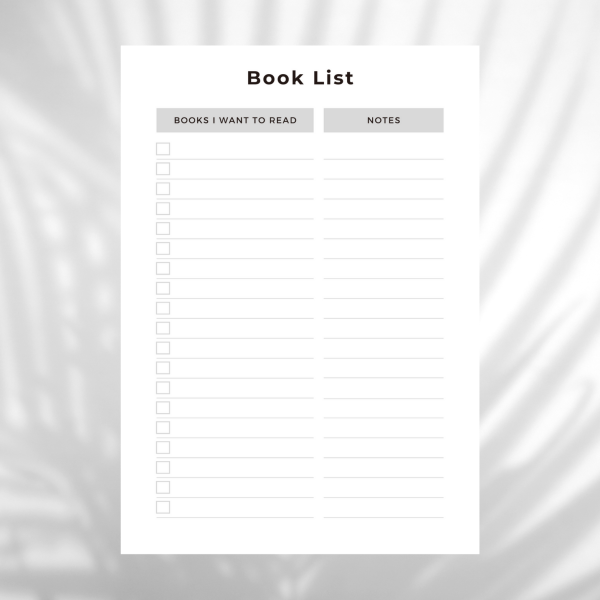 Book list insert