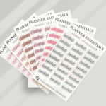 Highlighted word stickers transparent - 12 colors
