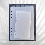 Top tab divider frosted